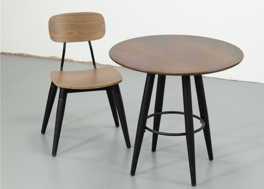 factory round dining table chair